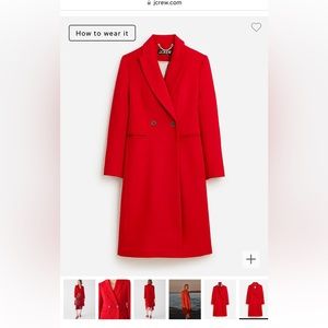 Jcrew Mirabelle topcoat in Italian wool blend NWT size 2